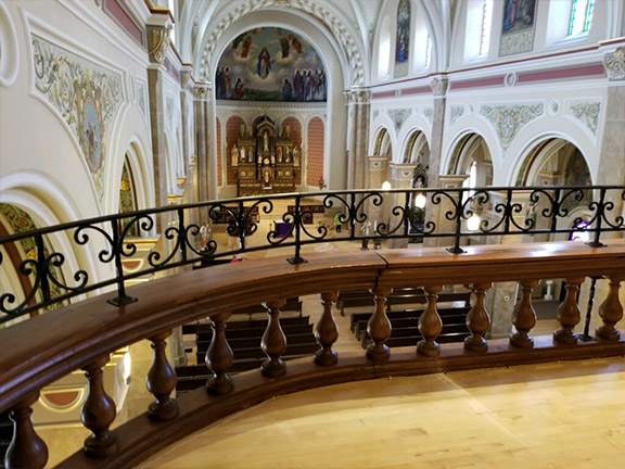 Ornate railing close-up